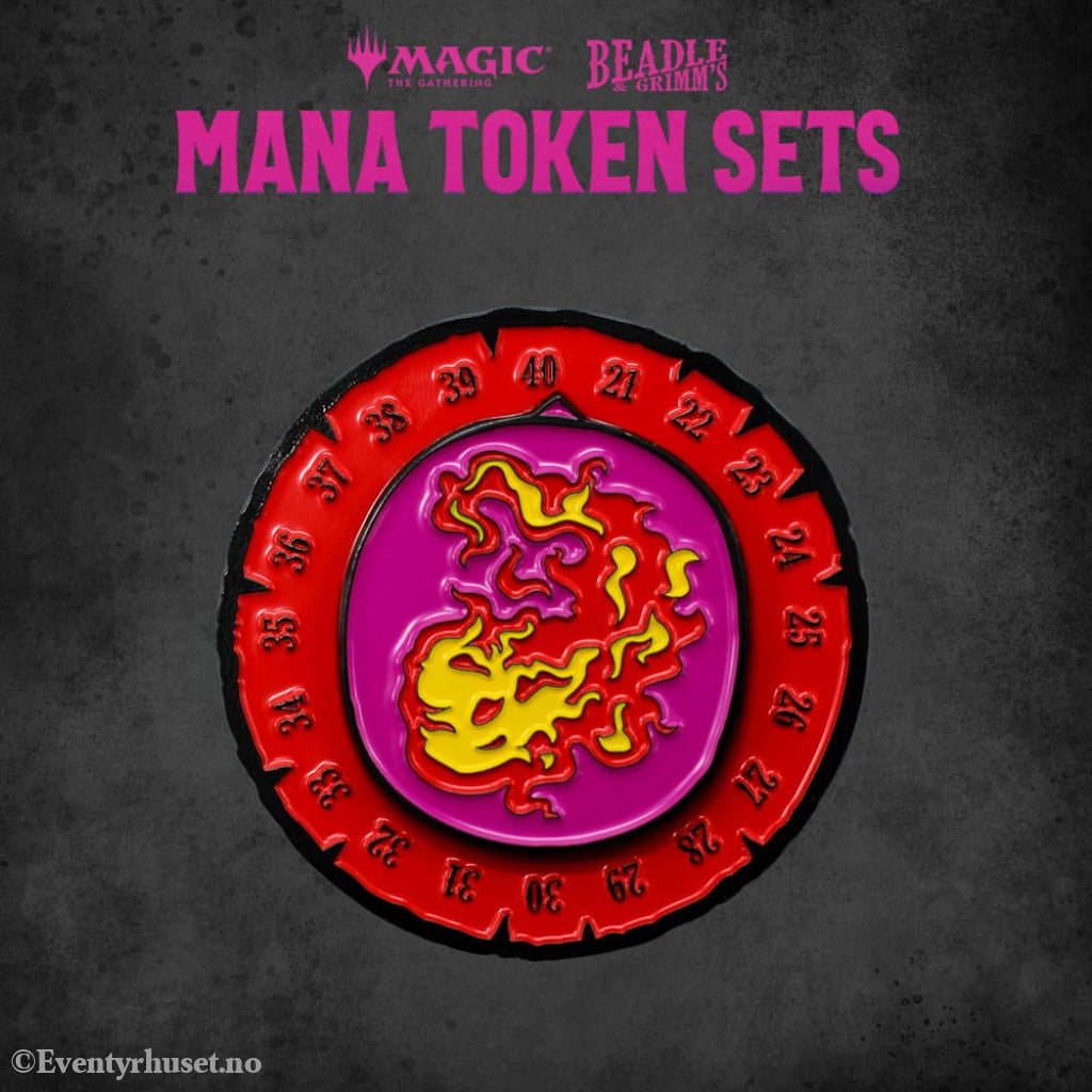 Magic the Gathering Dice and Token Pack Red Mana Games