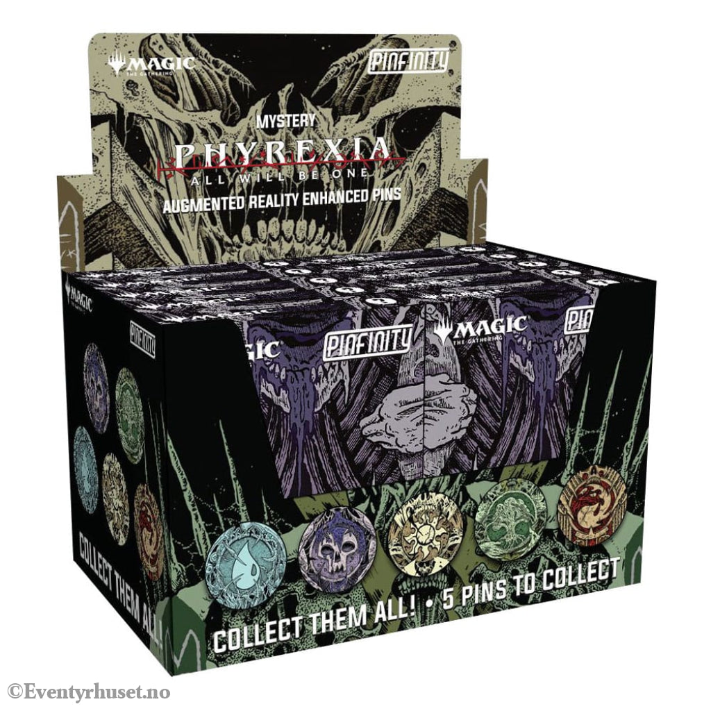 Magic: The Gathering Pins Blind Box Mystery Phyrexia Infected Lands Assortment (10) Fashion & Accessories