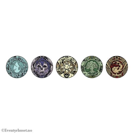 Magic: The Gathering Pins Blind Box Mystery Phyrexia Infected Lands Assortment (10) Fashion & Accessories