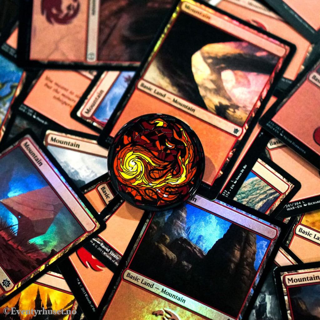 Magic: The Gathering Pins Blind Box Mystery Stained Glass Lands Assortment (10) Fashion & Accessories