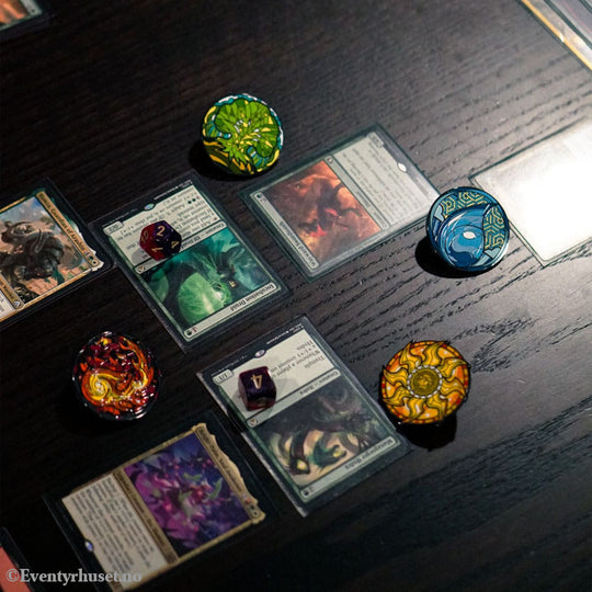 Magic: The Gathering Pins Blind Box Mystery Stained Glass Lands Assortment (10) Fashion & Accessories