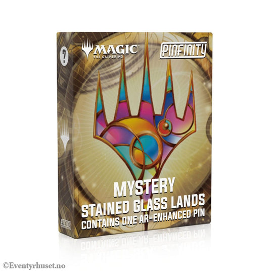 Magic: The Gathering Pins Blind Box Mystery Stained Glass Lands Assortment (10) Fashion & Accessories