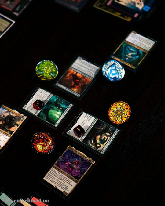 Magic: The Gathering Pins Blind Box Mystery Stained Glass Lands Assortment (10) Fashion & Accessories