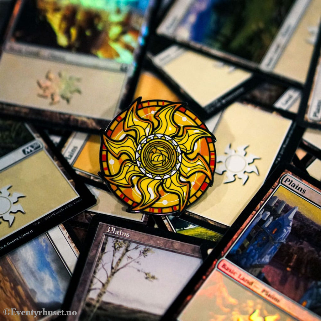 Magic: The Gathering Pins Blind Box Mystery Stained Glass Lands Assortment (10) Fashion & Accessories