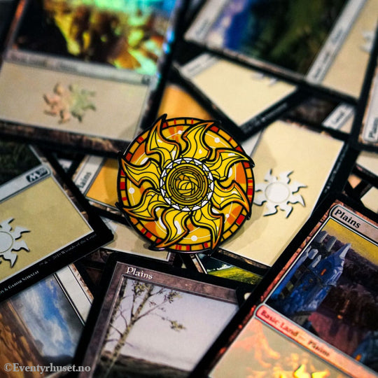 Magic: The Gathering Pins Blind Box Mystery Stained Glass Lands Assortment (10) Fashion & Accessories