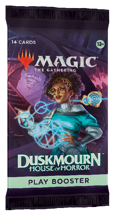 Magic the Gathering Duskmourn House of Horror Play Booster Pack.