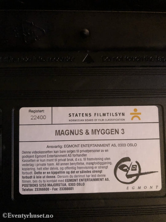 Magnus Og Myggen 3. Episode 12-16. 2000. Vhs. Vhs