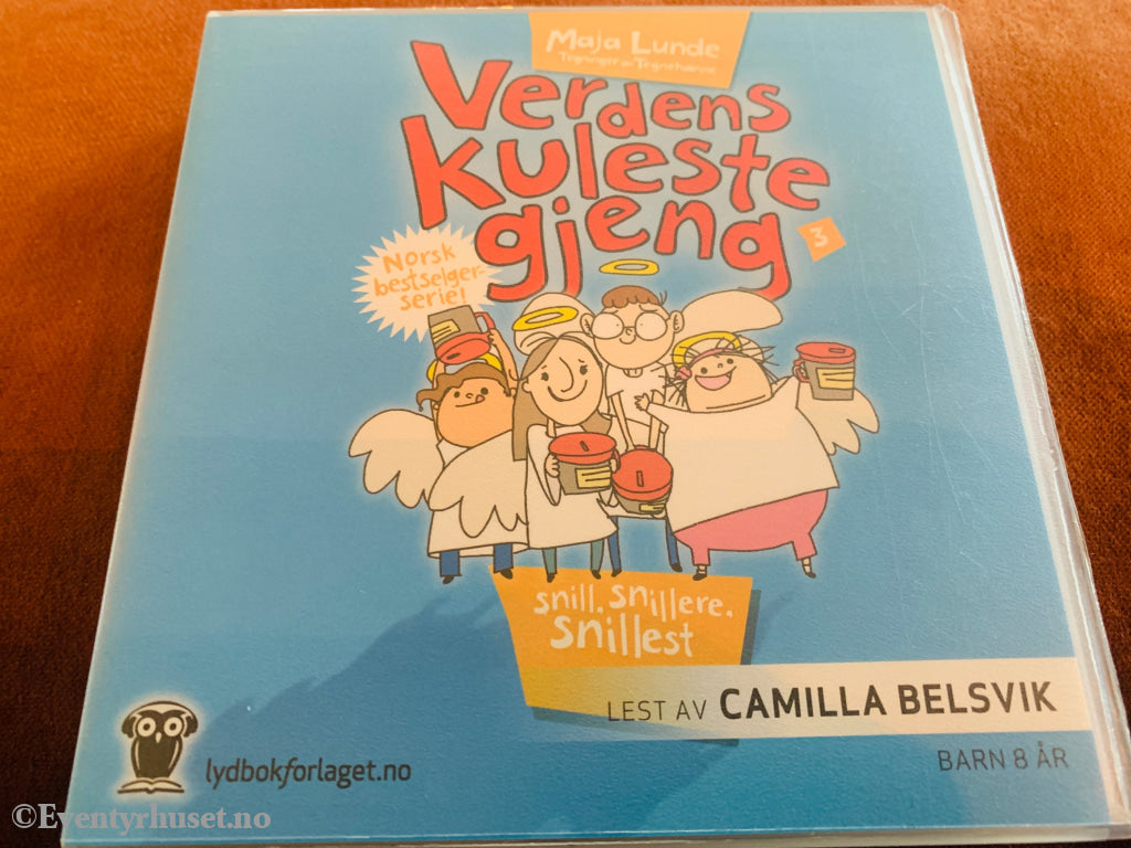 Maja Lunde. Verdens kuleste gjeng: Snill, snillere, snillest. 2015. Lydbok på CD.
