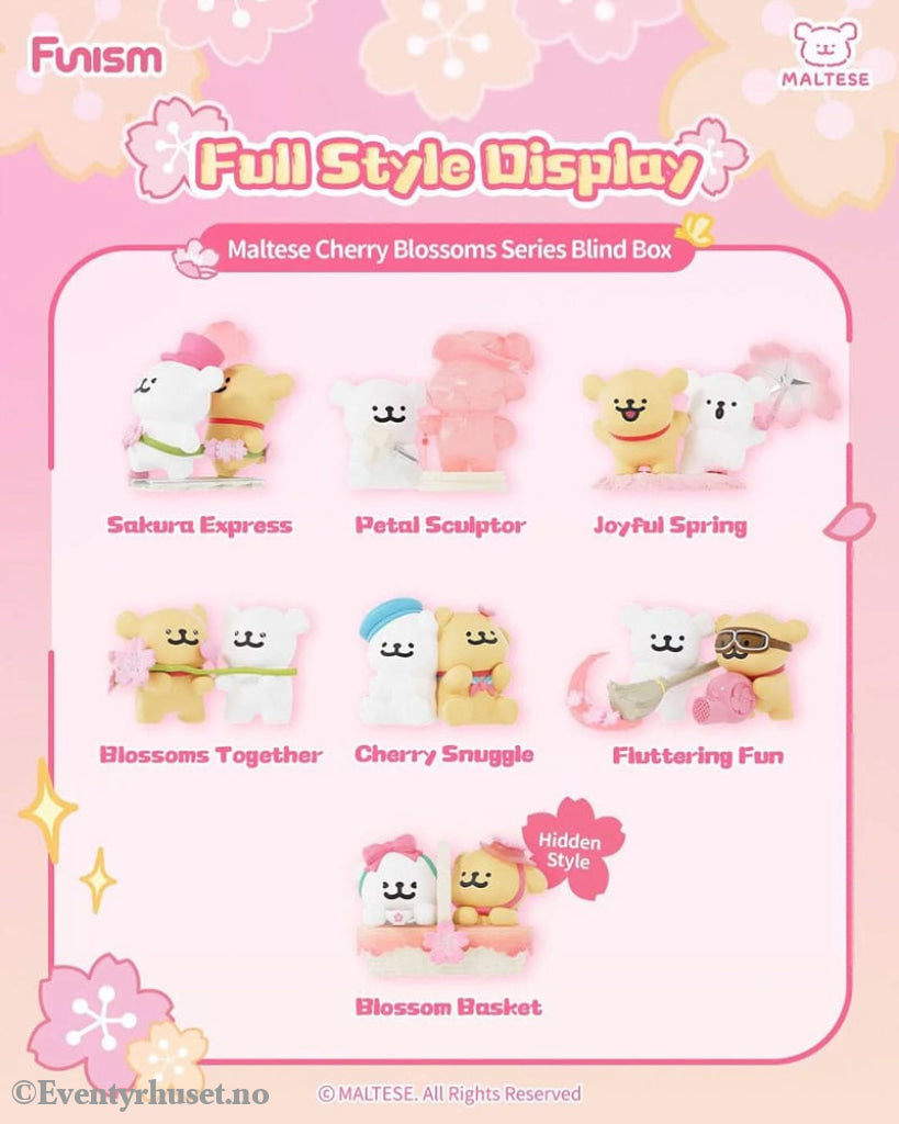 Maltese Cherry Blossoms Series Mini Figures 10 cm Display (6) Collectibles