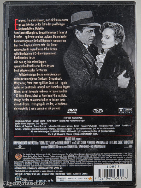Malteserfalken. 1941. DVD.