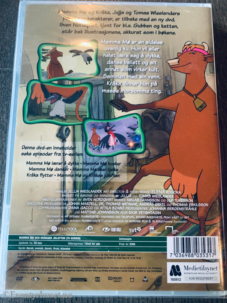 Mamma Mø og kråkas Juleaften (TV-serien del 2). 2008. DVD. Ny i plast! DVD