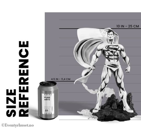 Man of Steel PX PVC Statue 1/8 SDCC 2024 Superman Black & White Version 36 cm Collectibles