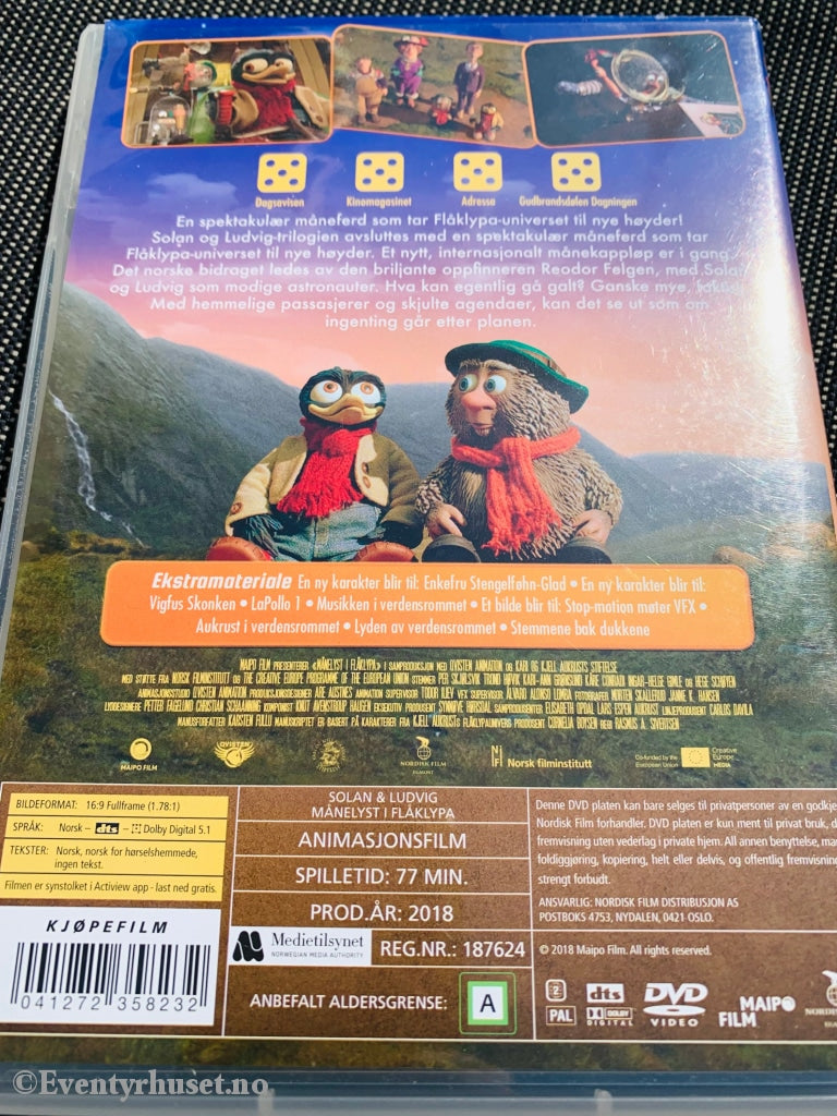 Månelyst I Flåklypa. Dvd. Dvd