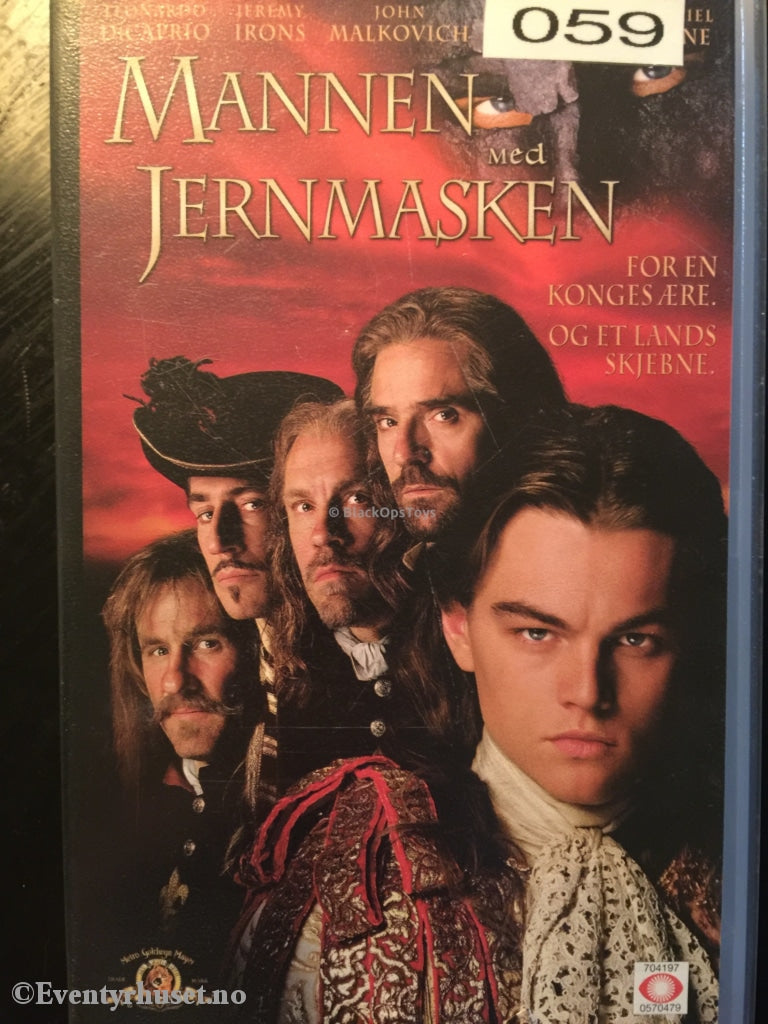 Mannen Med Jernmasken. 1997. Vhs. Vhs
