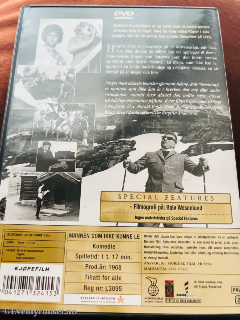 Mannen Som Ikke Kunne Le. 1968. Dvd. Dvd