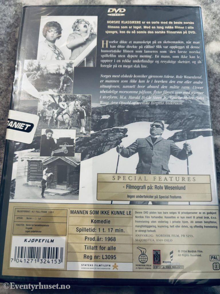 Mannen som ikke kunne le (Norske Klassikere). DVD. Ny i plast!
