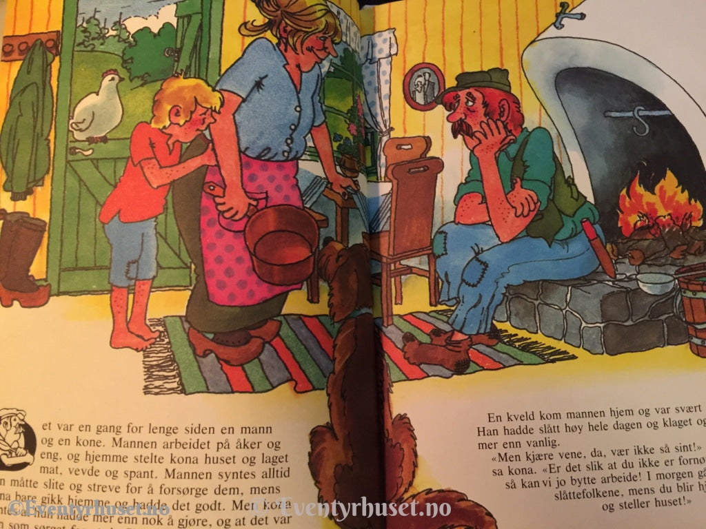 Mannen Som Skulle Stelle Hjemme Etter Et Svensk Folkeeventyr. Eventyrbok