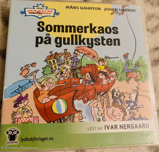 Måns Gahrton / Johan Unenge. 2009/11. Hotell Den Gylne Kløne. Sommerkaos På Gullkysten. Lydbok 2