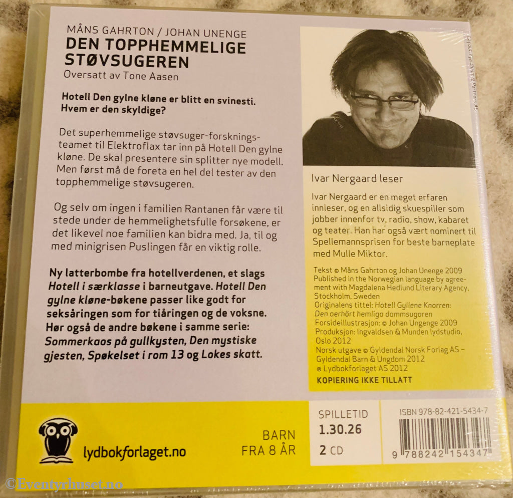 Måns Gahrton / Johan Unenge. 2009/12. Hotell Den Gylne Kløne. Den Topphemmelige Støvsugeren.