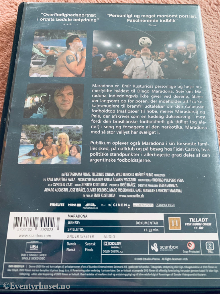 Maradona by Kusturica (2008). DVD.