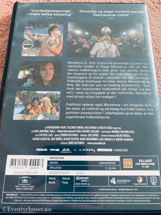 Maradona by Kusturica (2008). DVD.