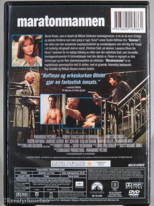 Maratonmannen (Marathon Man) (1976). DVD.
