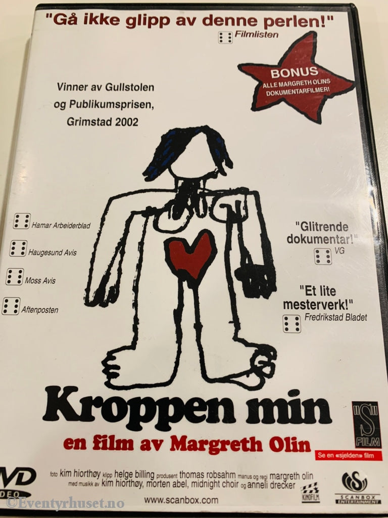 Margreth Olin´s Kroppen Min. 2002. Dvd. Dvd