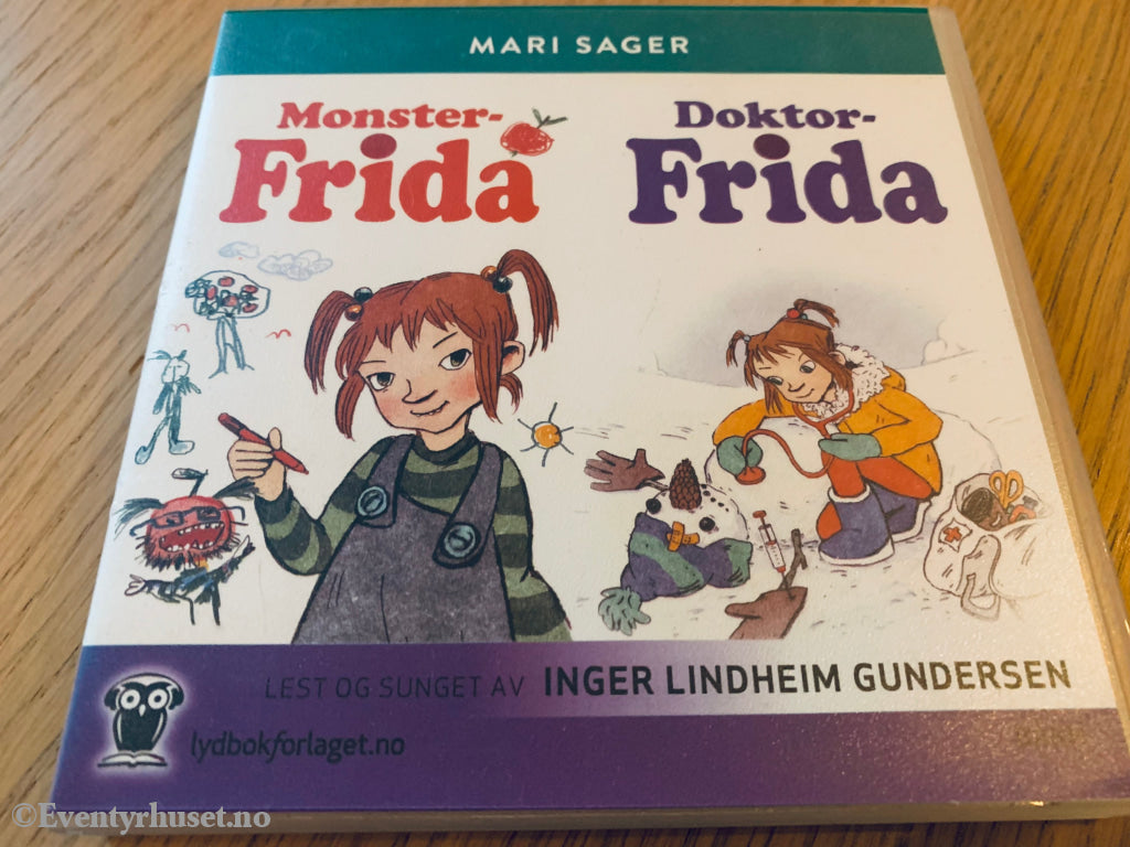 Mari Sager. Monster-Frida Og Doktor-Frida. Lydbok På Cd.