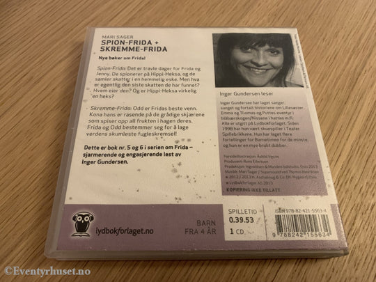Mari Sager. Spion-Frida Og Skremme-Frida. Lydbok På Cd.