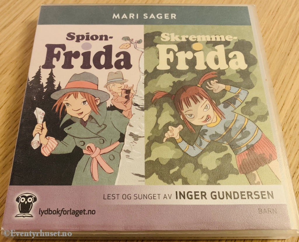 Mari Sager. Spion-Frida Og Skremme-Frida. Lydbok På Cd.