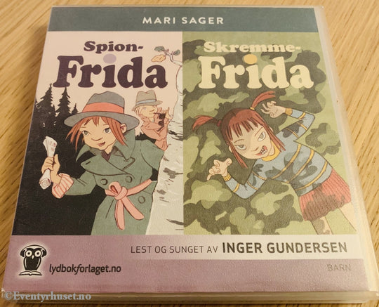 Mari Sager. Spion-Frida Og Skremme-Frida. Lydbok På Cd.