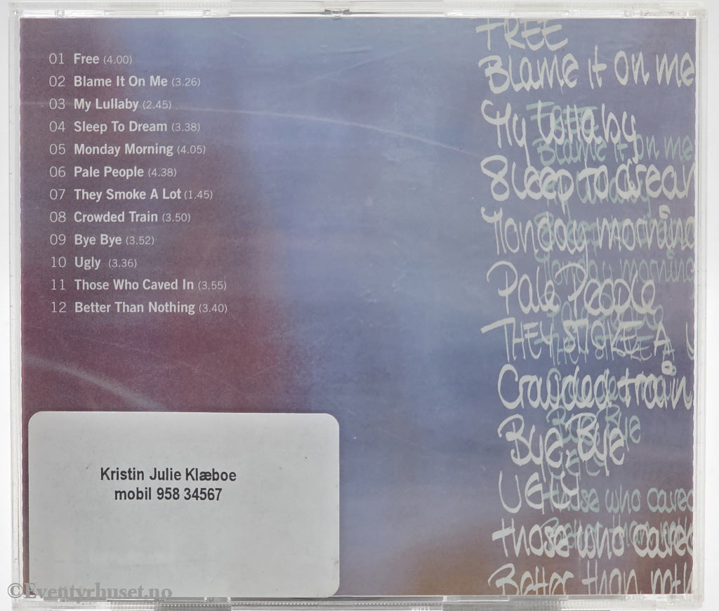 Maria Mena - another phase. 2002 . Musikk-CD.