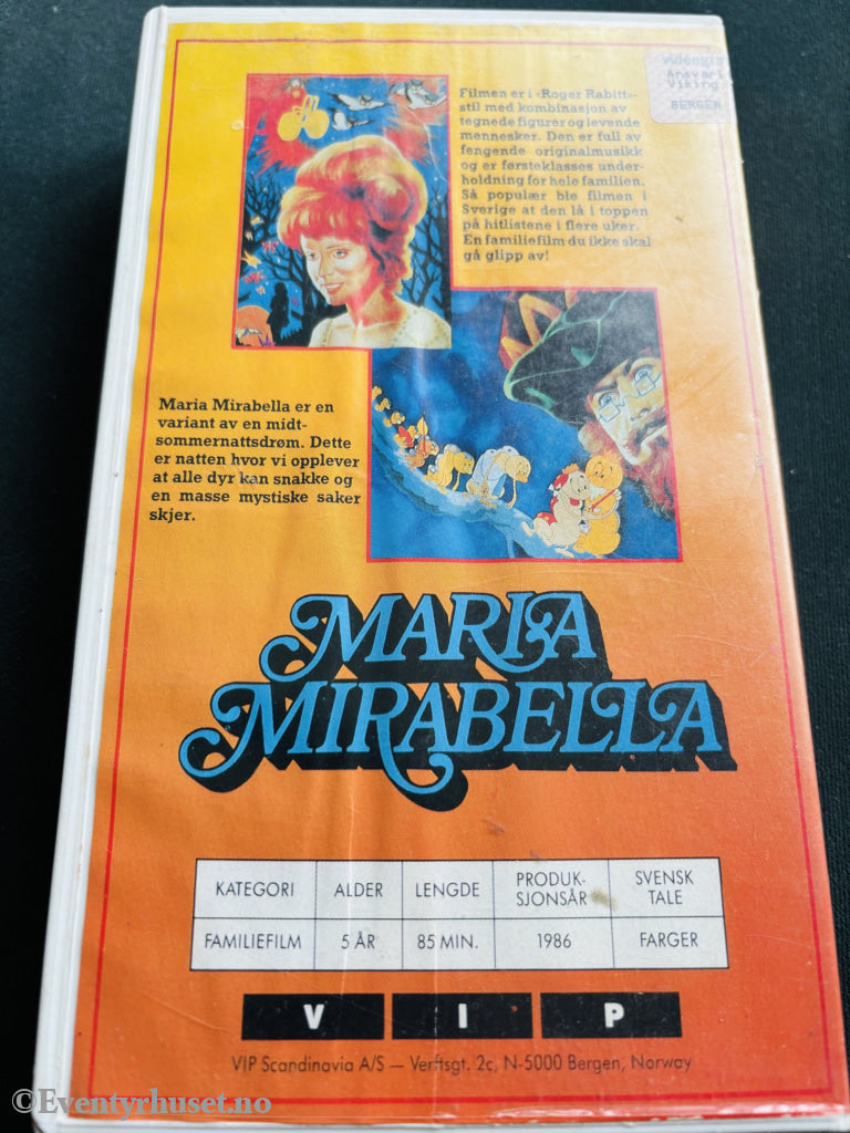 Maria Mirabella. VHS.