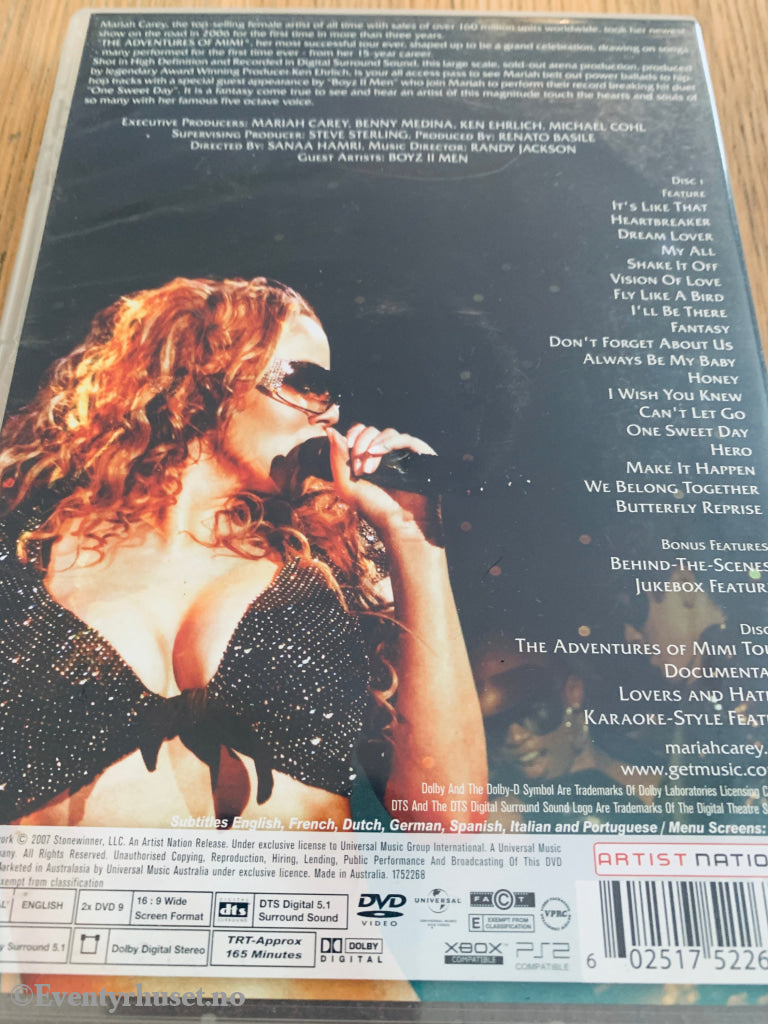 Mariah Carey: The Adventures of Mimi. DVD