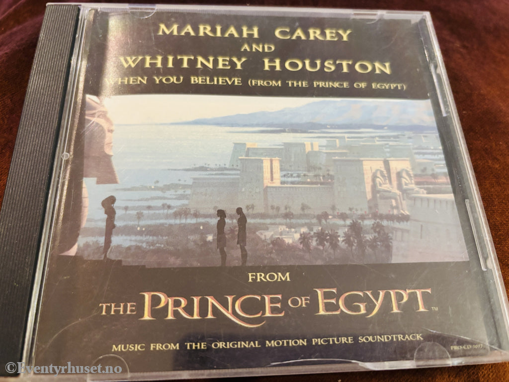 Mariah Carey & Whitney Houston - When You Believe (From The Prince of Egypt). 1998. CD.