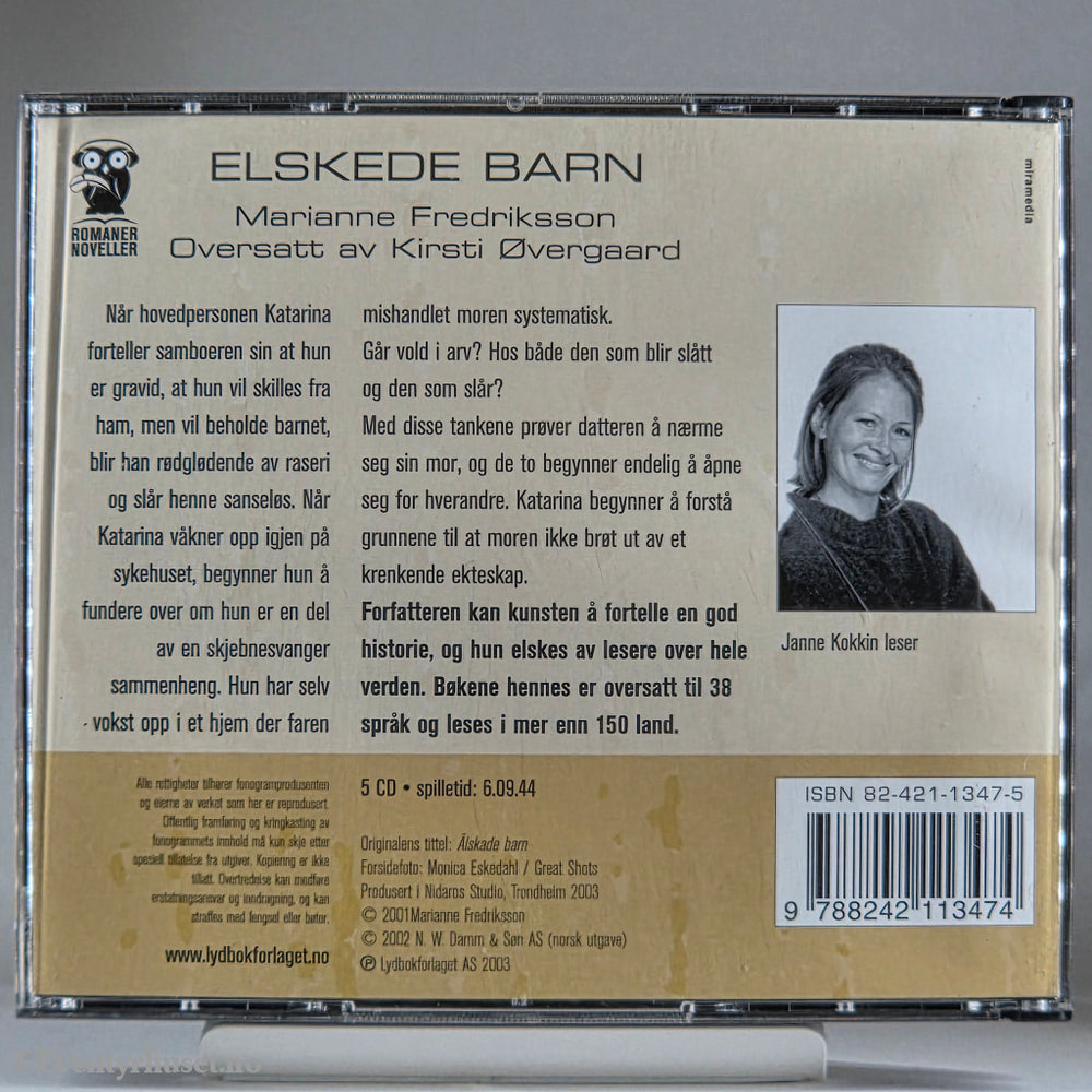 Marianne Fredriksson 1998 Elskede barn. Lydbok på CD.
