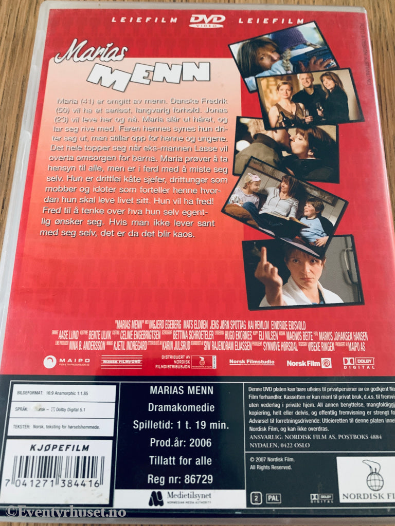 Marias menn (1999). DVD leiefilm.