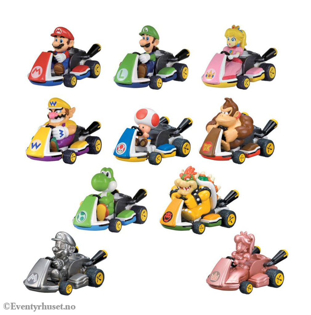 Mario Kart Pull Back Cars Mystery Pack Display (12) Toys