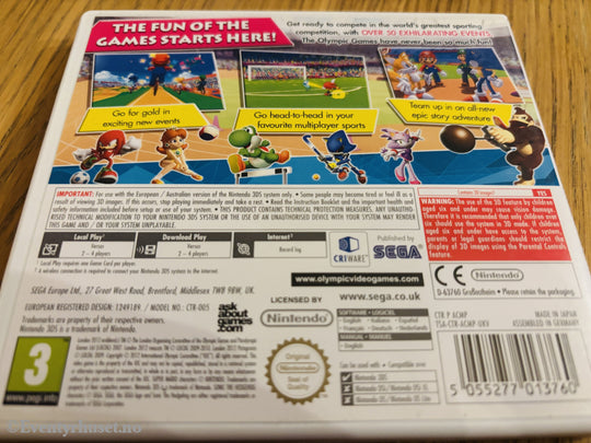Mario & Sonic at the London 2012 Olympic Games . Nintendo 3DS.