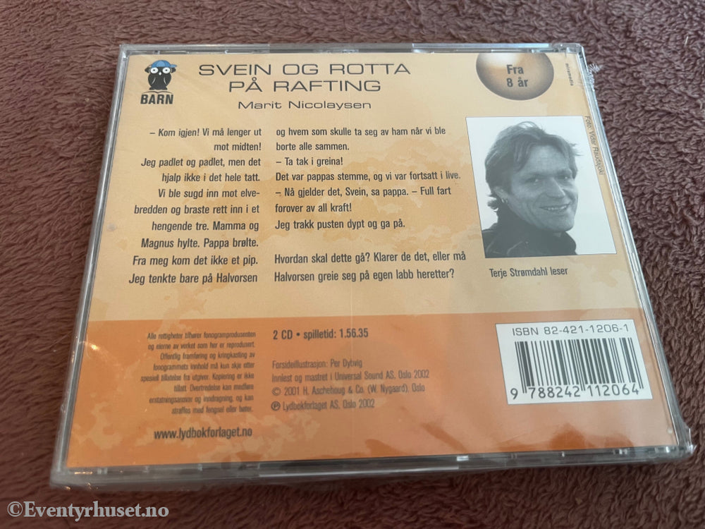 Marit Nicolaysen. 2008. Svein og rotta på rafting. Lydbok på CD. Ny i plast!