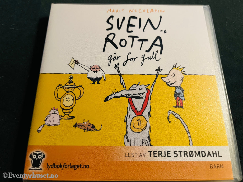 Marit Nicolaysen. Svein Og Rotta Går For Gull. Lydbok På 2 Cd.