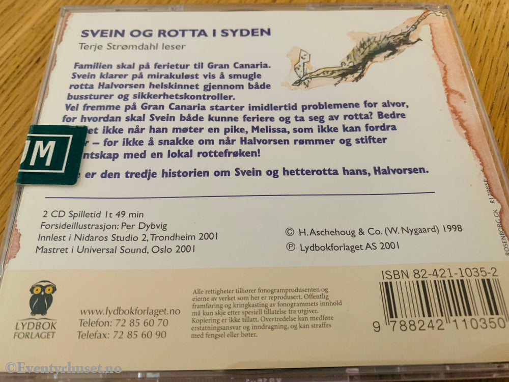 Marit Nicolaysen. Svein Og Rotta I Syden. Lydbok På Cd.