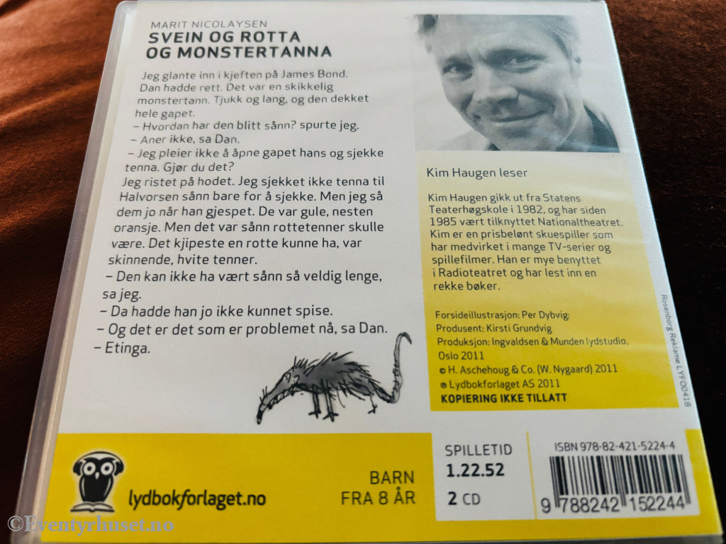 Marit Nicolaysen – Svein og rotta og monstertanna. Lydbok på CD.