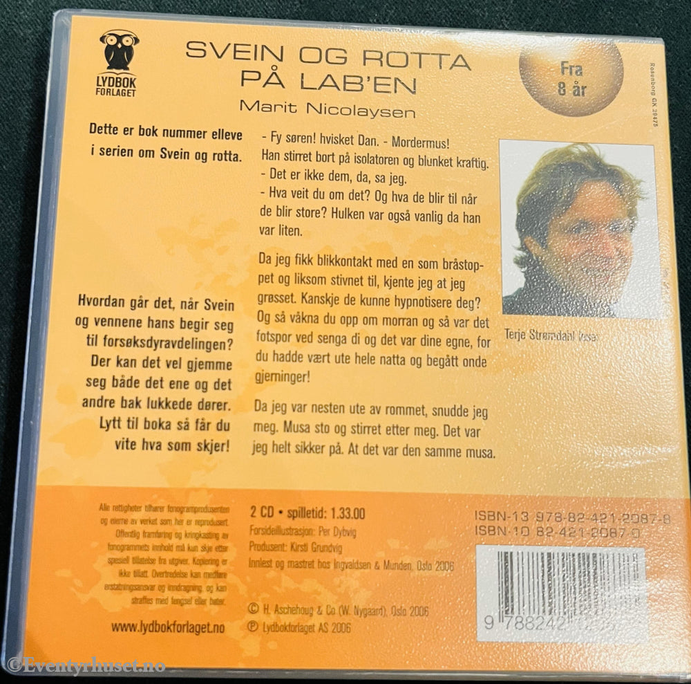 Marit Nicolaysen. Svein Og Rotta På Lab’en. Lydbok 2 Cd.