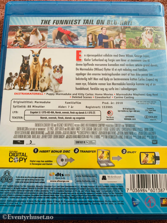 Marmaduke. Blu-ray.