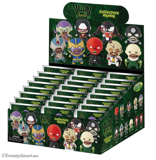 Marvel 3D PVC Bag Clips Series 1 Zombies Display (24) Fashion & Accessories