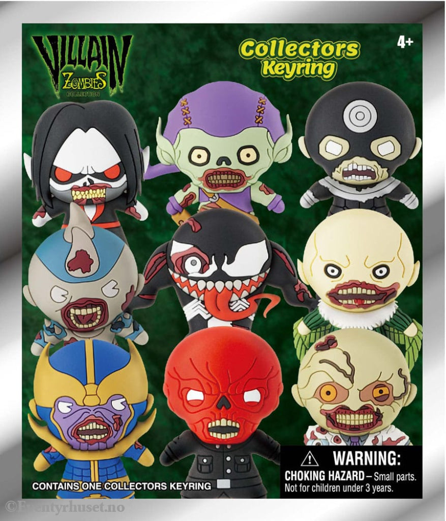 Marvel 3D PVC Bag Clips Series 1 Zombies Display (24) Fashion & Accessories