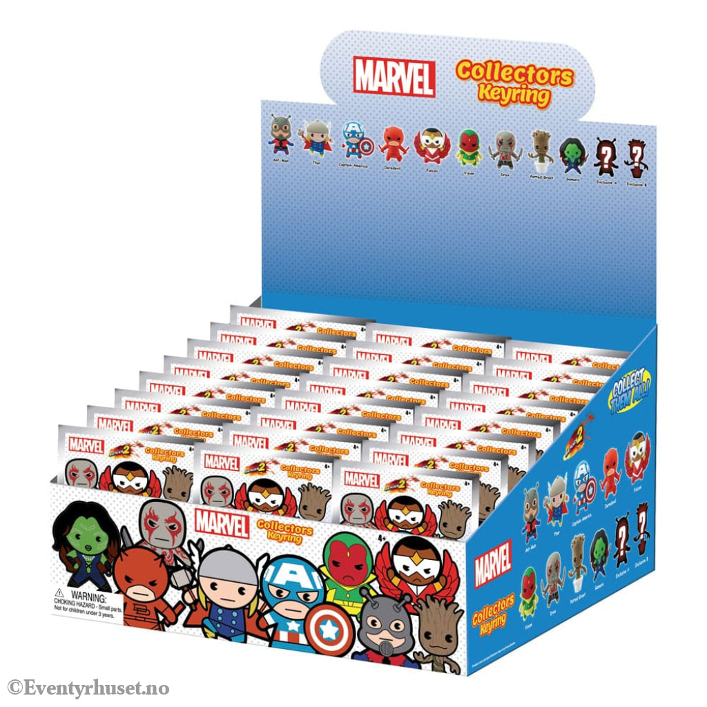 Marvel 3D PVC Bag Clips Series 2 Display (24) Fashion & Accessories