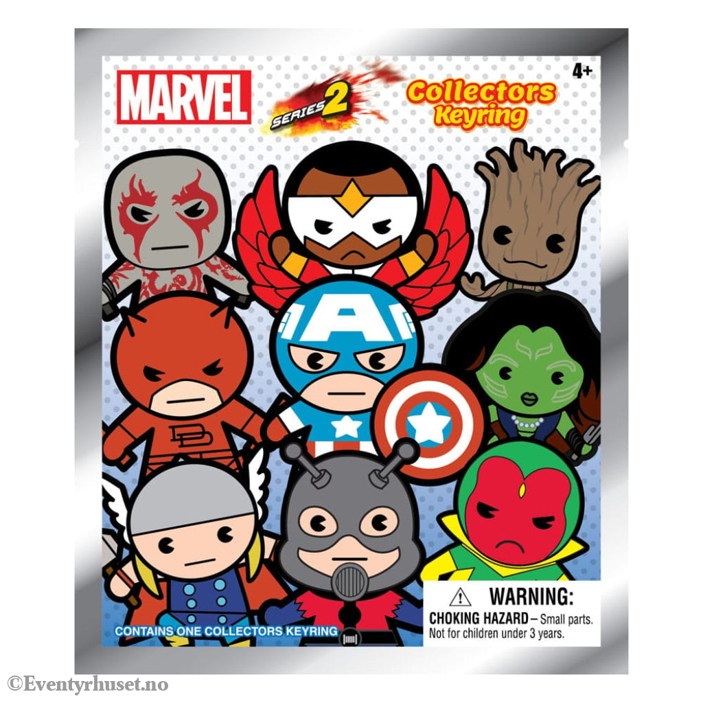 Marvel 3D PVC Bag Clips Series 2 Display (24) Fashion & Accessories