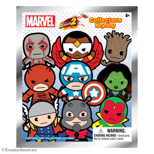 Marvel 3D PVC Bag Clips Series 2 Display (24) Fashion & Accessories
